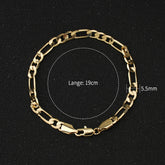 14K Gold Plated Cuban Curb Bracelet – Hypoallergenic, Unisex, 3 Sizes Available - DKGBL